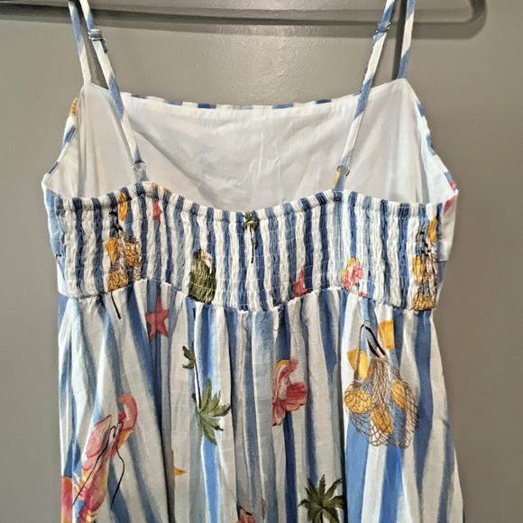 Label of Love Maxi Dress Australia Tropical Vacation Resort tiered size Medium - Picture 4 of 7